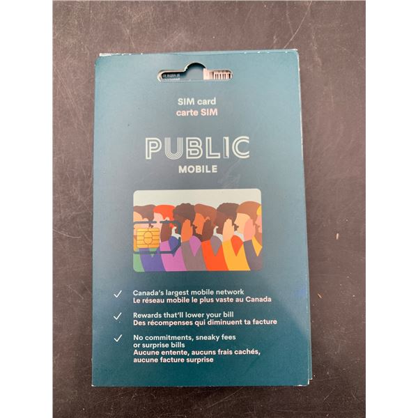 Public Mobile SIM Cards with Multiple Units Available