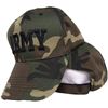 Image 1 : Camouflage Army Baseball Cap With Embroidered Lettering