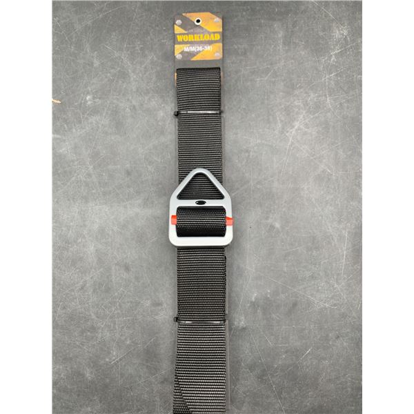 Workload Belt, M/M (36-38), Black with Metal Buckle