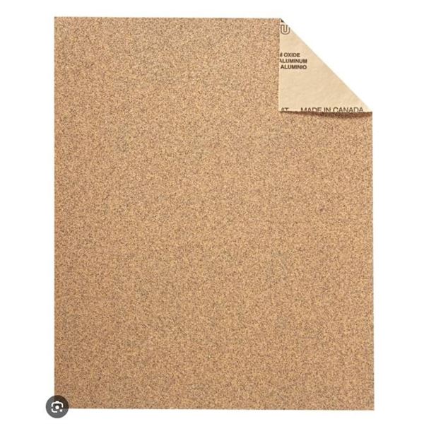 Task Premium Aluminum Oxide Sandpaper, 100 Grit, 5 Packs of 5 Sheets – 25 Sheets