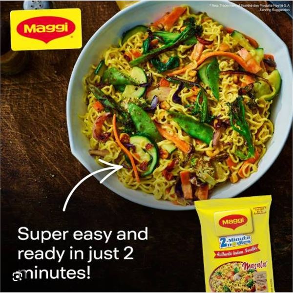 Maggi 2-Minute Noodles Masala Festive Pack, 96 x 70g