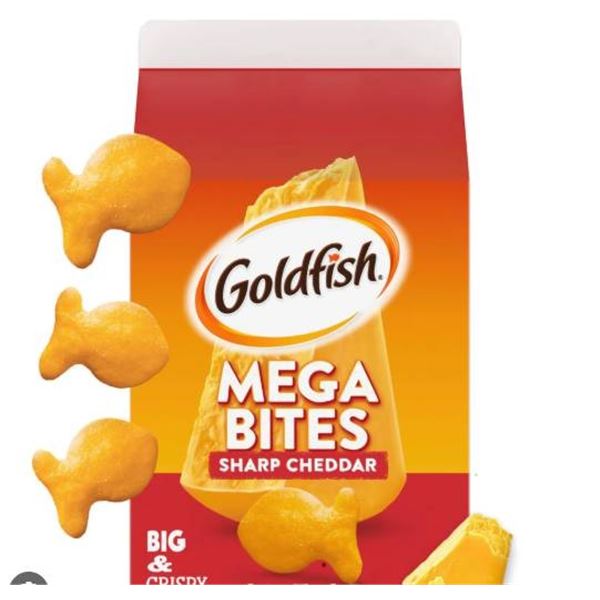 Pepperidge Farm Goldfish Mega Bouches Cheddar Fort, 12 Units, 180g Each