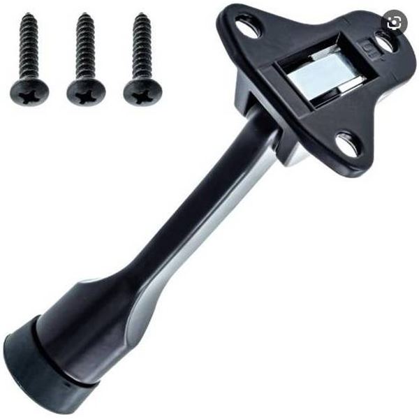 Lot of 5 Hillman Kickdown Door Stop 4-Inch, Chrome Finish