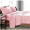 Image 1 : Comfy Bamboo World Queen Sheet Set 8800 Gold Series, 4 Pieces – Pink