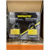 Image 2 : Shopmaster 1.5-inch Laminated Steel Padlocks, Weather Resistant, 2-Pack