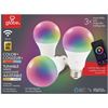 Image 1 : Globe WiFi Smart LED RGB Bulbs, Tunable White, Color Changing, E26, Pack of 3 LOT OF 2