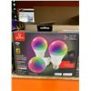Image 3 : Globe WiFi Smart LED RGB Bulbs, Tunable White, Color Changing, E26, Pack of 3 LOT OF 2