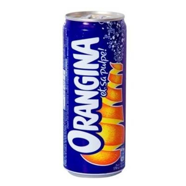 Orangina 4 x 6 x 330 mL Cans Soft Drink Beverage Multipack