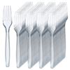 Image 1 : Prestee Clear Plastic Forks with SKU 114200 – 300 x 6