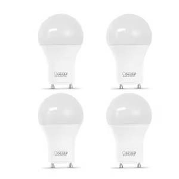 Feit Electric LED Bulbs GU24 60W Equivalent, 2700K Soft White,3 x 4-Pack