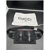 Image 1 : Gucci “Style”  Black Belt Bag with Dual Front Pockets and Adjustable Strap