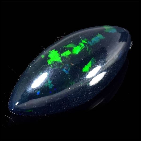 6.97 ct Certified Black Opal gemstone ($5,227 Appraisal)