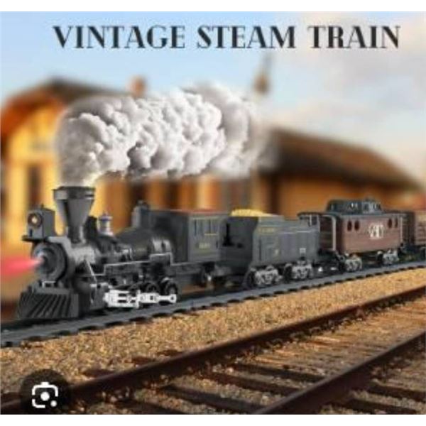 RC Rail Steam Train Set with 2.4GHz Control Model 1859, Ages 3+, QA201203