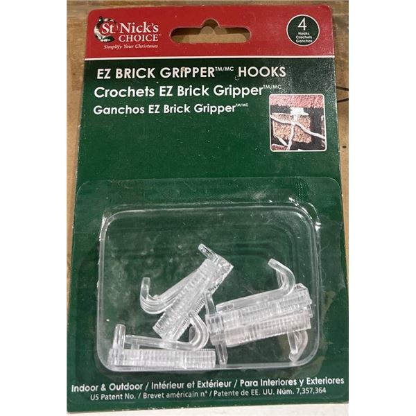 Homtronix EZ Brick Gripper Hooks – 4 Count –x’s 24 Packs