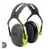Image 1 : 3M PELTOR X4A Ear Protection, Black/Green Over-the-Head Design