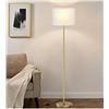 Image 1 : Ambimall 60-Inch Modern Floor Lamp in Gold Finish (Without Bulb)