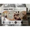 Image 4 : Area Rug With TPR Backing, Skin-Friendly and Machine Washable 6′ x 9’White & Grey