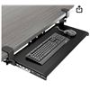Image 1 : AxWeber Keyboard Tray Under Desk Pull Out with Extra Sturdy C Clamp Mount System AX01WB01