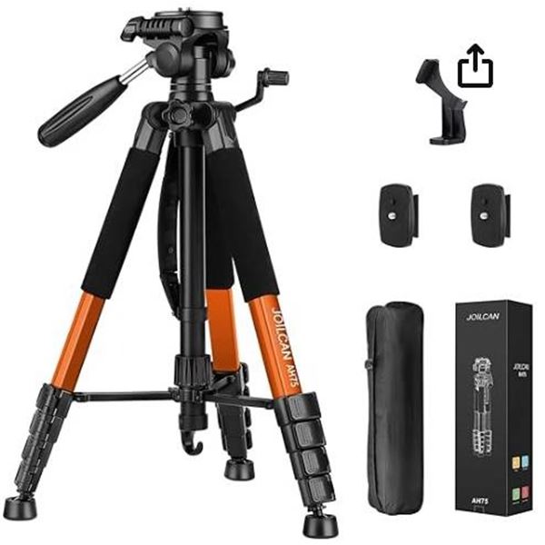 Joilcan Tripod for Cameras and Smartphones with 15 lb Maximum Load