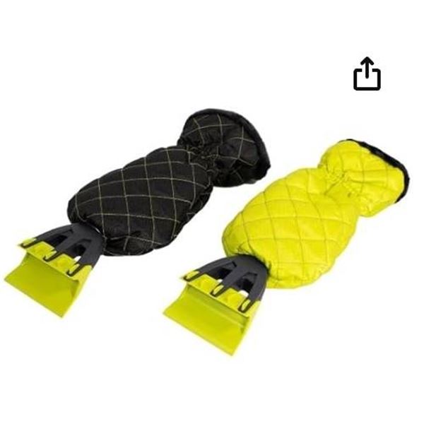 Platinum XL Ice Scraper 2-Pack with Mitt Gloves, 33 cm/13 in