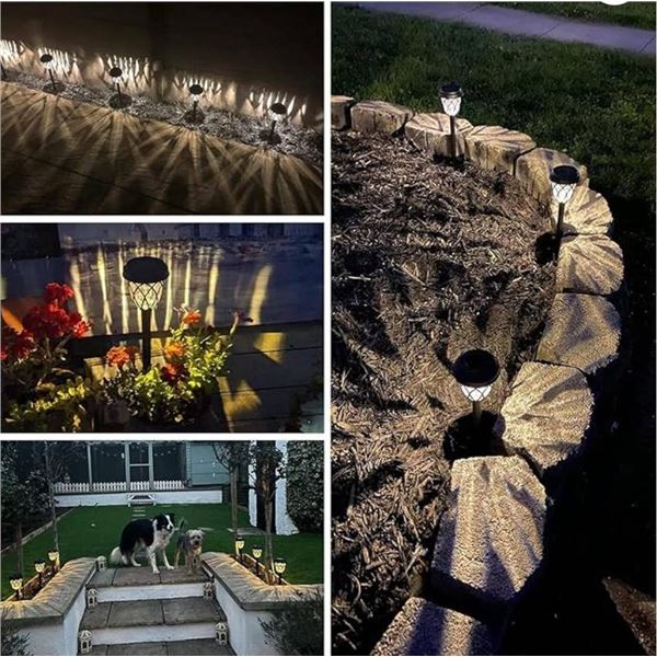 SmartYard 6-Pack Solar LED Pathway Lights with 6 Lumens Per Light