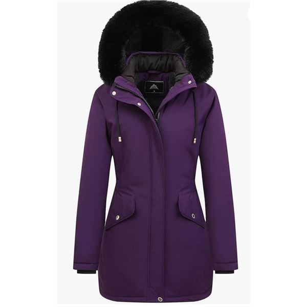 MOERDENG Women’s Womens Purple Jacket, Model 2318, Size M