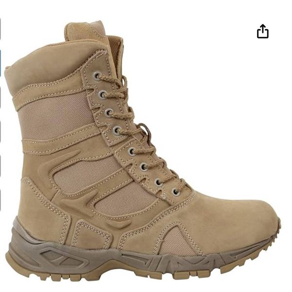 Rocky S2V 5537 Desert Tan Forced Entry Deployment Boot Size 9R