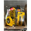 Image 1 : Lot of Tools Including Stanley Tape Measure and Dewalt Bit Set