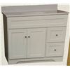 Image 1 : Homebase 36-Inch Madeline Vanity With Cultured Top White Finish