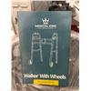 Image 2 : Medical King Aluminum Lightweight Walker with Wheels, Rolling Walker