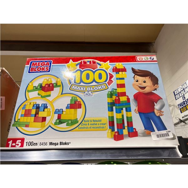 Mega Bloks 100-Piece Set Model 8456 for Ages 1-5
