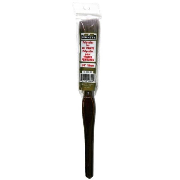Bennett Paint Brush – Polyester – Angular – Wooden Handle – 3/4-