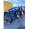 Image 1 : New Holland Workmaster 75 Tractor With Front Loader and Harley T-6 Power Box Rake