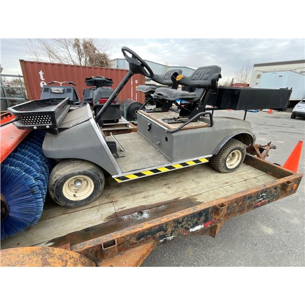 Club Car Utility Vehicle with Rear Dump Bed and Dual Bench Seats
