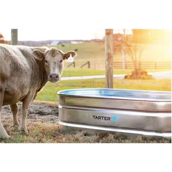Tarter Oval Mega 300 Galvanized Water Tank RD END 3′ x 2′ x 8′