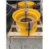 Image 1 : Lot of 2 Yellow Replacement Wheel Rim for 4wd/2wd SG/TL Machinery