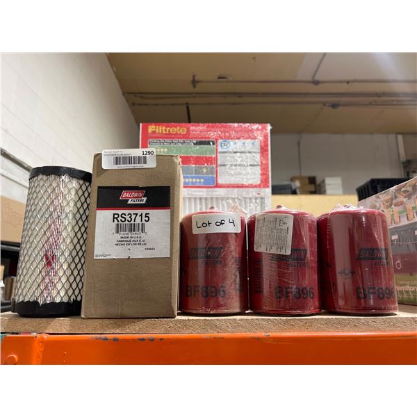 Bulk Lot of Baldwin and Filtrete Filters Including RS3715 and BF906, Lot of 5 Filters