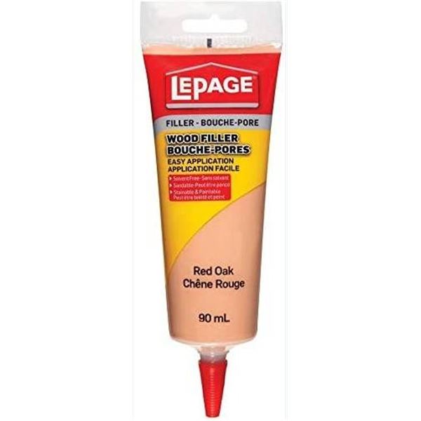 LePage 90 mL Wood Filler in Red Oak, Model LPG 90 ML WD FLL ROATBE 12PG