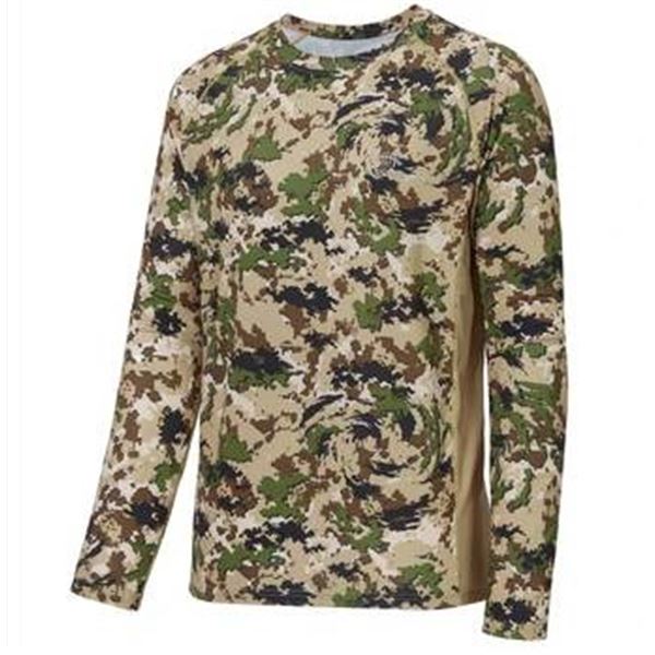 Bassdash Camo Long-Sleeve Shirt, UPF 50+ UV Protection, Size 4XL