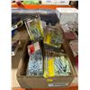 Image 1 : Box Lot of Assorted Wall Plugs and Screws in Retail Quantities