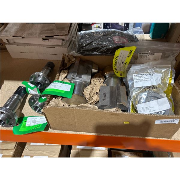 BOX LOT OF ASSORTED Industrial Mandrel Coating Components with Reference CC420D32