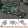 Image 1 : Sliguy Kids Couch with Glow in the Dark Moon and Star Pattern