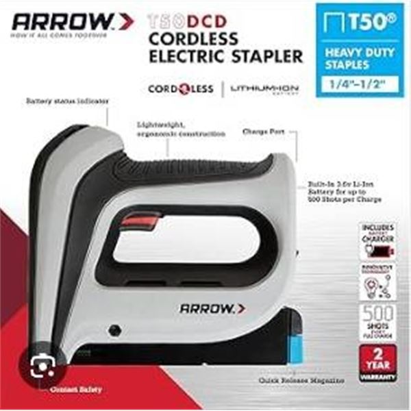 Arrow T50ACD Electric Stapler, Compatible with T50 Staples