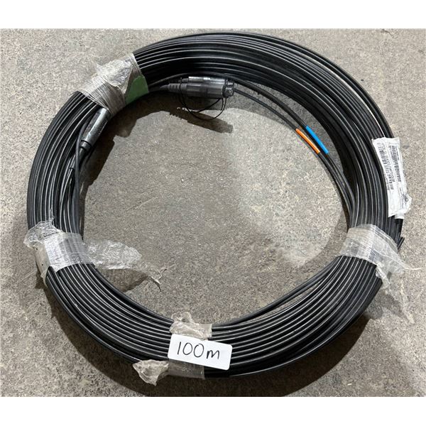Fibre Optic Cable Coil with Connectors, Approx. 100m