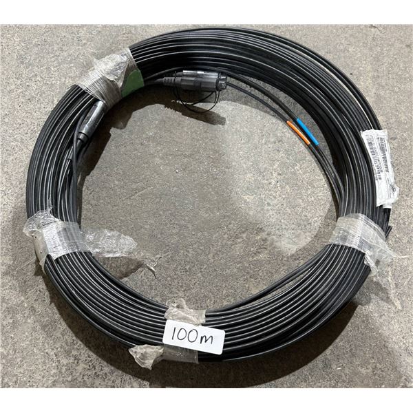 Fibre Optic Cable Coil with Connectors, Approx. 100m