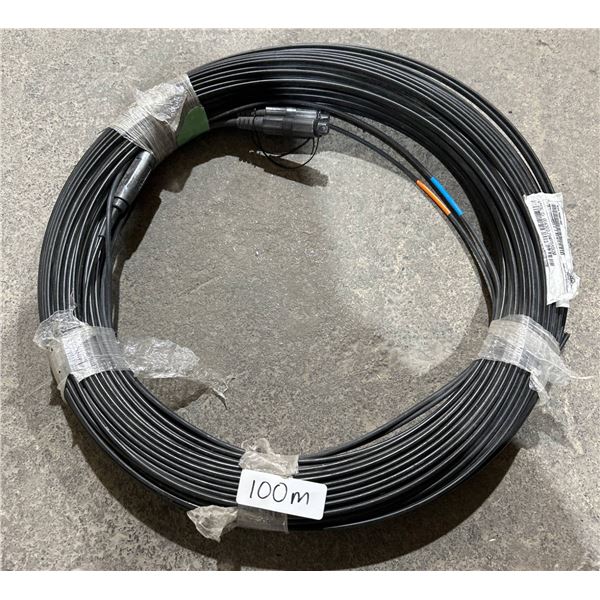 Fibre Optic Cable Coil with Connectors, Approx. 100m