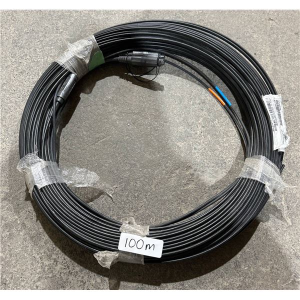 Fibre Optic Cable Coil with Connectors, Approx. 100m