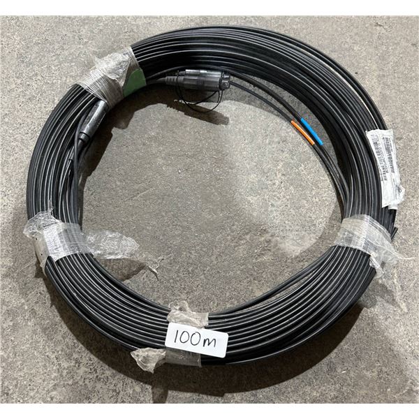 Fibre Optic Cable Coil with Connectors, Approx. 100m