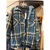 Image 2 : Zenthace Men’s Warm Flannel Jacket with Hoodie, Size XXL