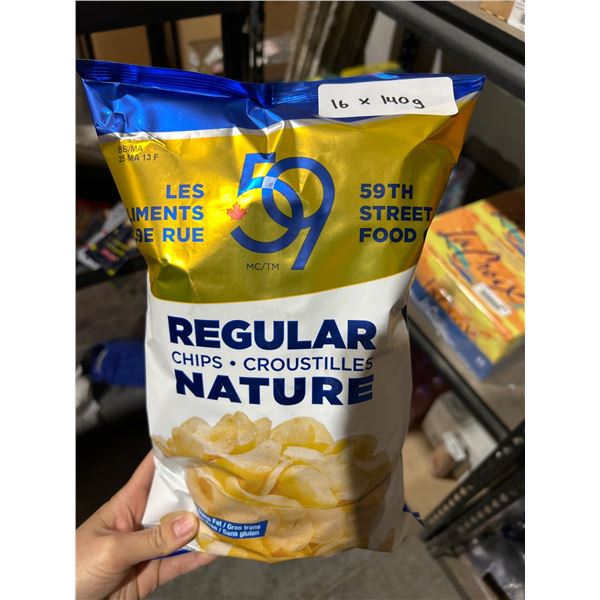 59th Street Food Regular Chips Lot – 16 x 140g Bags